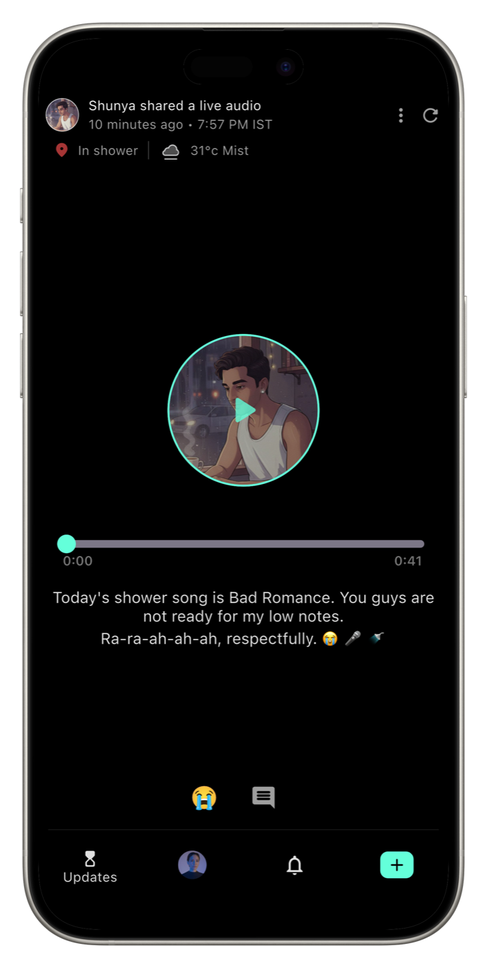 Live audio update