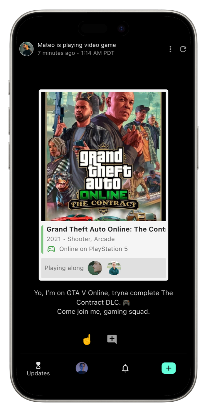 Video game update