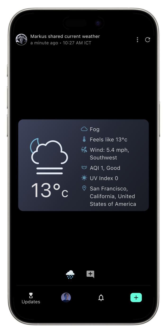 Weather update